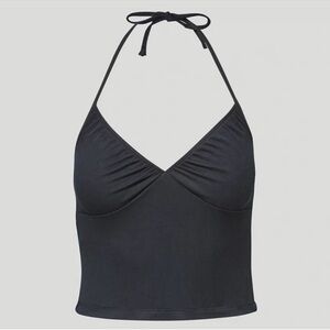Sunday Best V-Neck Halter Tank - Black Aritzia Top